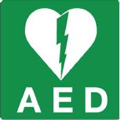 AED (defibrillator) sticker