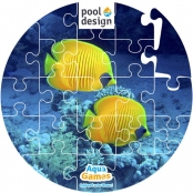 Aqua Game Puzzel Vissen (rond)