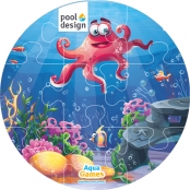 Aqua Game Puzzel Octopus (rond)