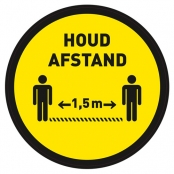Houd afstand vloersticker Ø 400 mm