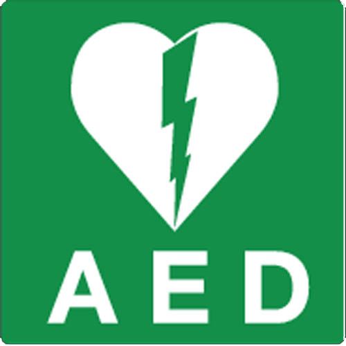 Foto: AED (defibrillator) sticker