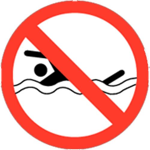 Foto: Verboden zwemmen