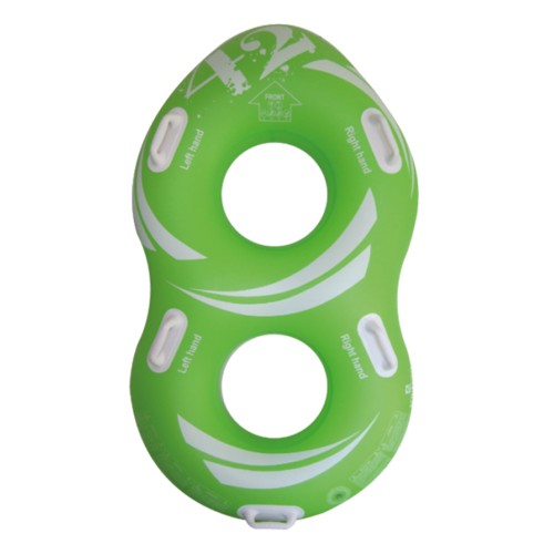 Foto: PVC glijbaanband dubbel pro groen/wit164 x 96 cm