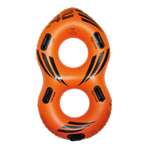 Foto: PVC glijbaanband dubbel pro oranje/ zwart 164 x 96 cm